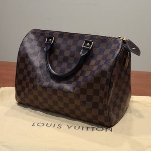 Preowned Auth Louis Vuitton Speedy 30 Damier